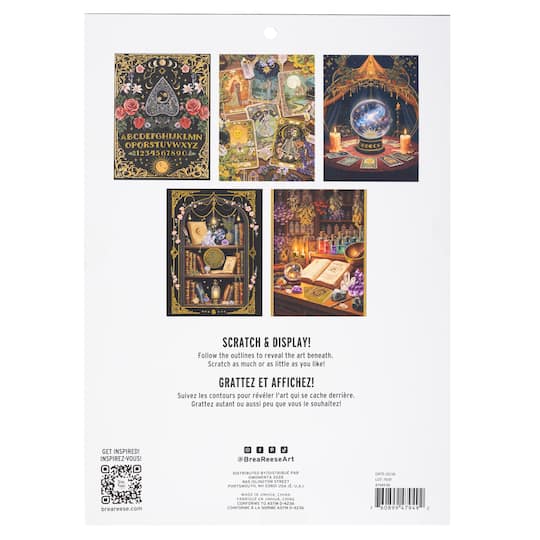 Brea Reese® 9" x 12" Fortune Teller Scratch Art Paper Pad
